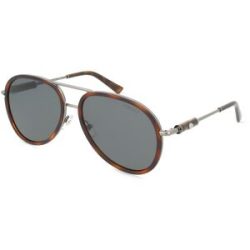 Luxottica Fashion Brillen Vertriebs GmbH Versace VE2260 Unisex-Sonnenbrille Vollrand Pilot Edelstahl-Gestell, Havanna