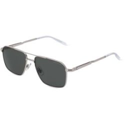 Kering Eyewear Spa Montblanc MB0278S Herren-Sonnenbrille Vollrand Pilot Metall-Gestell, Silber