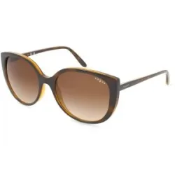 Luxottica Fashion Brillen Vertriebs GmbH Vogue VO5623S Damen-Sonnenbrille Vollrand Butterfly Kunststoff-Gestell, Havanna