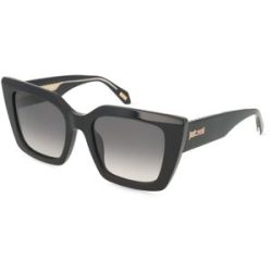 DE RIGO Vision D.A.CH. GmbH Just Cavalli SJC099 Damen-Sonnenbrille Vollrand Quadratisch Acetat-Gestell, Schwarz