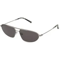 Wenzhou Bada Optical Co. , LTD Fielmann BD 572 SUN FA BILLY Unisex-Sonnenbrille Vollrand Geometrisch Edelstahl-Gestell, Grau