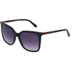 Marcolin Deutschland GmbH Gant GA8093 Unisex-Sonnenbrille Vollrand Quadratisch Kunststoff-Gestell, Schwarz