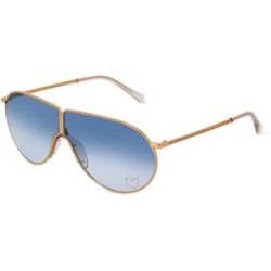 Thélios Stella McCartney SC40064I Damen-Sonnenbrille Vollrand Pilot Metall-Gestell, Gold