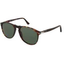 Luxottica Fashion Brillen Vertriebs GmbH Persol 0PO9649S Herren-Sonnenbrille Vollrand Pilot Acetat-Gestell, Havanna