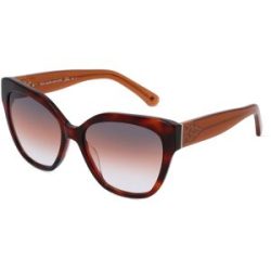 Safilo GmbH Kate Spade SAVANNA/G/S Damen-Sonnenbrille Vollrand Oval Acetat-Gestell, Havanna