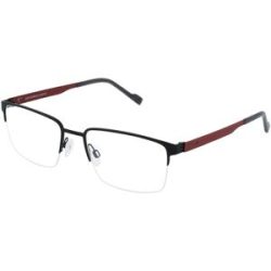 Eschenbach Optik GmbH Titanflex 820883 Herren-Brille inkl. Gläser Halbrand Quadratisch Titan-Gestell 55/19/145, Grau