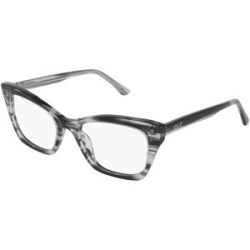 Marchon Germany GmbH Karl Lagerfeld KL6134 Unisex-Brille inkl. Gläser Vollrand Butterfly Acetat-Gestell 52/19/140, Grau