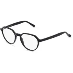C&S CO. LTD. Fielmann ABC 068 CL Unisex-Brille inkl. Gläser Vollrand Panto Acetat-Gestell 51/20/140, Schwarz
