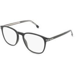 Safilo GmbH Boss 1680 Herren-Brille inkl. Gläser Vollrand Panto Acetat-Gestell 53/19/145, Schwarz