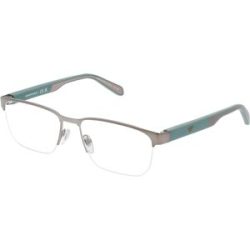 Luxottica Fashion Brillen Vertriebs GmbH Emporio Armani EA1162 Herren-Brille inkl. Gläser Halbrand Geometrisch Metall-Gestell 56/17/145, Grau