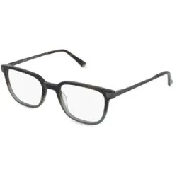 Wenzhou Bada Optical Co. , LTD Fielmann BD 413 MOD FLEX CL Herren-Brille inkl. Gläser Vollrand Quadratisch Acetat-Gestell 52/20/140, Grau
