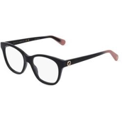 Kering Eyewear Spa Gucci GG0923O Unisex-Brille inkl. Gläser Vollrand Butterfly Kunststoff-Gestell 51/17/140, Schwarz