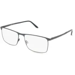 FERDINAND MENRAD GmbH & Co KG Fielmann 2227 FLEX CL EDUARD Herren-Brille inkl. Gläser Vollrand Quadratisch Edelstahl-Gestell 60/17/150, Schwarz