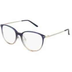 Wenzhou Bada Optical Co. , LTD Fielmann BD 560 CL Damen-Brille inkl. Gläser Vollrand Oval Acetat-Gestell 53/17/140, Blau