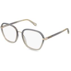 Kering Eyewear Spa Chloé CH0309O Damen-Brille inkl. Gläser Vollrand Eckig Kunststoff-Gestell 54/18/140, Grau