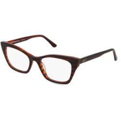 Marchon Germany GmbH Karl Lagerfeld KL6134 Unisex-Brille inkl. Gläser Vollrand Butterfly Acetat-Gestell 52/19/140, Braun