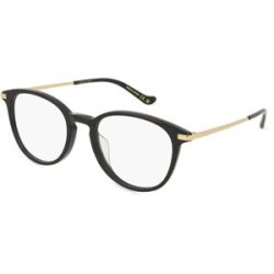 Kering Eyewear Spa Gucci GG1466OA Unisex-Brille inkl. Gläser Vollrand Panto Acetat-Gestell 51/19/145, Schwarz