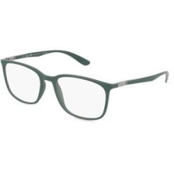 Luxottica Fashion Brillen Vertriebs GmbH Ray-Ban RX7199 Unisex-Brille inkl. Gläser Vollrand Quadratisch Kunststoff-Gestell 52/18/145, Grün