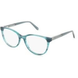 Safilo GmbH Fossil 7203 Damen-Brille inkl. Gläser Vollrand Quadratisch Acetat-Gestell 53/17/140, Grün