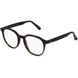 De Lotto s.r.l. Fielmann AB 007 CL Unisex-Brille inkl. Gläser Vollrand Panto Acetat-Gestell 50/19/140, Havanna