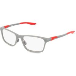 Marchon Germany GmbH Nike NK7405 Unisex-Brille inkl. Gläser Vollrand Eckig Kunststoff-Gestell 56/18/145, Grau