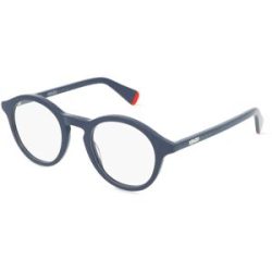 Thélios Kenzo KZ50172I Unisex-Brille inkl. Gläser Vollrand Rund Acetat-Gestell 48/22/145, Blau