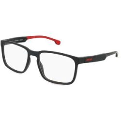 Safilo GmbH Carrera CARDUC 031 Herren-Brille inkl. Gläser Vollrand Quadratisch Kunststoff-Gestell 56/18/145, Schwarz