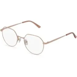 Billion Excel Optical Manufactory Co. Ltd. Fielmann BE 012 FA CLEO Damen-Brille inkl. Gläser Vollrand Panto Edelstahl-Gestell 51/20/135, Gold