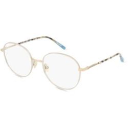 Design Eyewear Group Germany GmbH Scotch & Soda 1026 Unisex-Brille inkl. Gläser Vollrand Rund Metall-Gestell 54/19/140, Gold