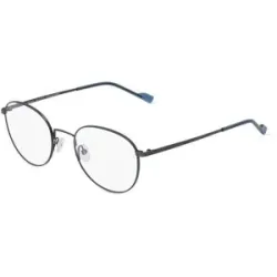 Eyestar Limited (China) Fielmann MI 058 CL Unisex-Brille inkl. Gläser Vollrand Panto Metall-Gestell 51/21/145, Blau
