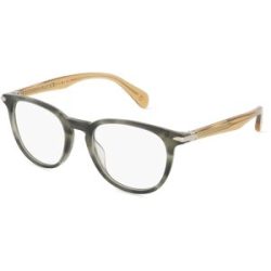 Safilo GmbH Rag & Bone RNB7028/G Herren-Brille inkl. Gläser Vollrand Panto Acetat-Gestell 50/20/145, Grau