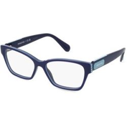 Luxottica Fashion Brillen Vertriebs GmbH Swarovski SK2013 Damen-Brille inkl. Gläser Vollrand Quadratisch Acetat-Gestell 54/16/140, Blau