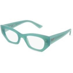 Luxottica Fashion Brillen Vertriebs GmbH Ray-Ban 0RX7330 ZENA Unisex-Brille inkl. Gläser Vollrand Quadratisch Kunststoff-Gestell 49/22/145, Grün