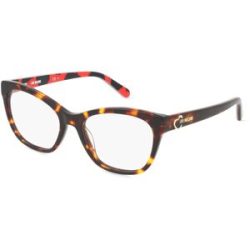 Safilo GmbH Love Moschino MOL598 Damen-Brille inkl. Gläser Vollrand Cat Eye Acetat-Gestell 53/18/140, Havanna