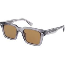 DE RIGO Vision D.A.CH. GmbH Police SPLQ88E Herren-Sonnenbrille Vollrand Quadratisch Kunststoff-Gestell, Grau