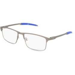 Kering Eyewear Spa Puma PU 0415O Herren-Brille inkl. Gläser Vollrand Quadratisch Metall-Gestell 56/17/140, Grau
