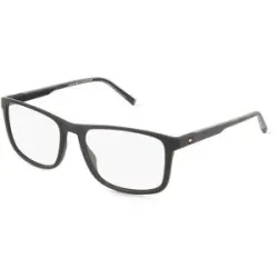 Safilo GmbH Tommy Hilfiger TH2281C Herren-Brille inkl. Gläser Vollrand Eckig Kunststoff-Gestell 55/17/145, Schwarz