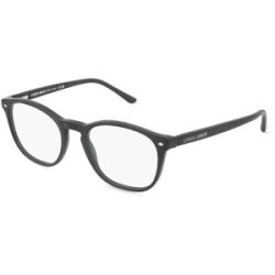 Luxottica Fashion Brillen Vertriebs GmbH Giorgio Armani 0AR7074 Herren-Brille inkl. Gläser Vollrand Panto Acetat-Gestell 50/19/145, Schwarz