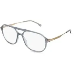 Safilo GmbH BOSS 1890 Herren-Brille inkl. Gläser Vollrand Geometrisch Bio-Acetat-Gestell 57/16/145, Grau