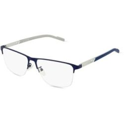 Marcolin Deutschland GmbH Adidas SP5048 Unisex-Brille inkl. Gläser Halbrand Quadratisch Metall-Gestell 57/17/145, Blau