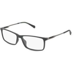 Safilo GmbH Polaroid PLD D479/G Herren-Brille inkl. Gläser Vollrand Quadratisch Kunststoff-Gestell 55/15/145, Schwarz