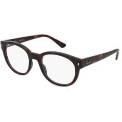 Luxottica Fashion Brillen Vertriebs GmbH Ray-Ban RX7227 Unisex-Brille inkl. Gläser Vollrand Quadratisch Propionat-Gestell 51/21/145, Havanna