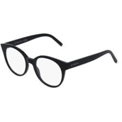 Thélios Givenchy GV50028I Unisex-Brille inkl. Gläser Vollrand Rund Acetat-Gestell 51/19/145, Schwarz