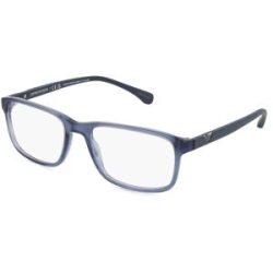 Luxottica Fashion Brillen Vertriebs GmbH Emporio Armani EA3098 Herren-Brille inkl. Gläser Vollrand Quadratisch Acetat-Gestell 53/18/140, Blau