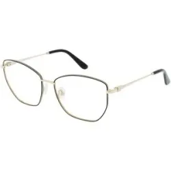Marcolin Deutschland GmbH Guess GU2825 Unisex-Brille inkl. Gläser Vollrand Quadratisch Metall-Gestell 55/16/140, Schwarz