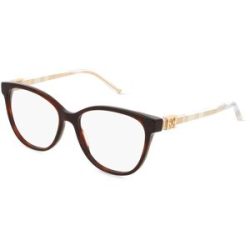 DE RIGO Vision D.A.CH. GmbH Escada VESE34 Damen-Brille inkl. Gläser Vollrand Quadratisch Kunststoff-Gestell 53/15/140, Havanna