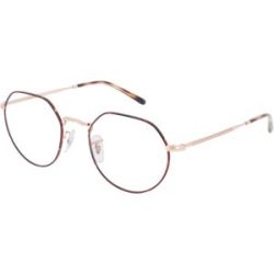 Luxottica Fashion Brillen Vertriebs GmbH Ray-Ban RX6465 Unisex-Brille inkl. Gläser Vollrand Geometrisch Metall-Gestell 51/20/140, Pink