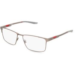 Marchon Germany GmbH Nike NK8143 Herren-Brille inkl. Gläser Vollrand Eckig Metall-Gestell 57/16/145, Grau
