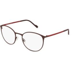 Eschenbach Optik GmbH Titanflex 820936 Herren-Brille inkl. Gläser Vollrand Panto Titan-Gestell 52/20/145, Rot