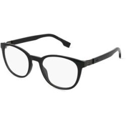 Safilo GmbH Boss 1577 Herren-Brille inkl. Gläser Vollrand Quadratisch Kunststoff-Gestell 52/20/150, Schwarz